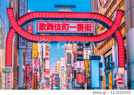 日本の東京都市景観令和7年1月…暖かな陽光が差し込む新宿の歌舞伎町などを望む。新時代に…＝10日 121852078