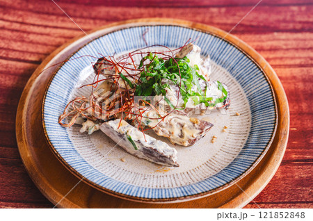 エビマヨ風マグロの漬け焼き エビマヨ風マグロの漬け焼き 121852848