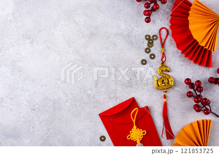 2025 Chinese new year of snake concept 121853725
