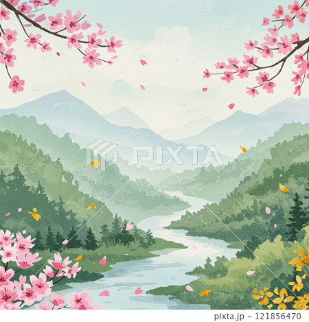 ぷうあさま専用（原画）桜舞う海の色 ほか　8点おまとめ ぷうあさま専用（原画）桜舞う海の色 ほか 8点おまとめ