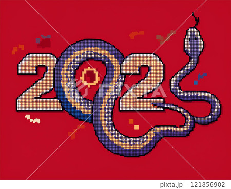 Pixel Art Happy Chinese New Year 121856902