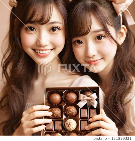写真素材/05/美人/モデル/バレンタイン/バレンタインチョコ(高画質 有料 高品質) 写真素材/05/美人/モデル/バレンタイン/バレンタインチョコ(高画質 有料 高品質) 121859321