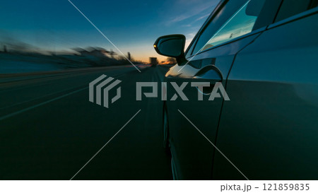 Driving at high speed through the streets timelapse drivelapse Driving at high speed through the streets timelapse drivelapse 121859835