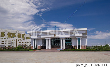 Supreme Court of the Republic of Kazakhstan timelapse hyperlapse. Astana, Kazakhstan Supreme Court of the Republic of Kazakhstan timelapse hyperlapse. Astana, Kazakhstan 121860111