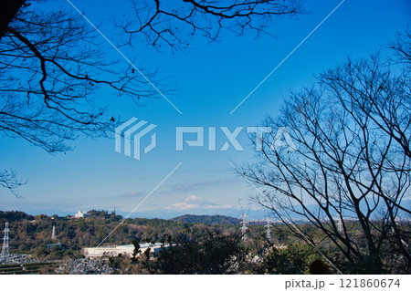 六国峠ハイキングコースから見た富士山 六国峠ハイキングコースから見た富士山 121860674