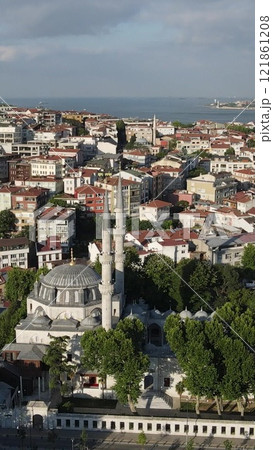 Islamic Yeni Valide Mosque Uskudar of Istanbul 121861208