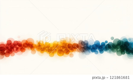 Colorful Bokeh Background with Soft Circular Shapes and Gradient 121861681