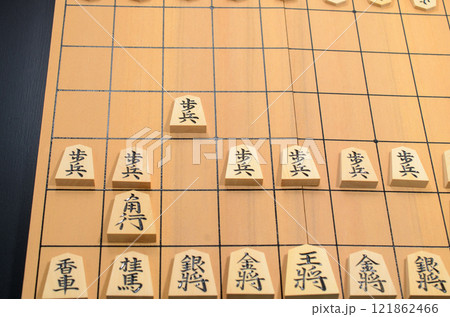 将棋の初手　まずは角道を開ける 121862466