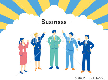 ビジネスシーン　イラスト 121862775