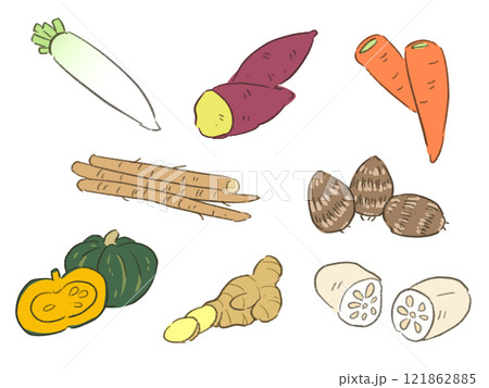 秋の野菜 121862885