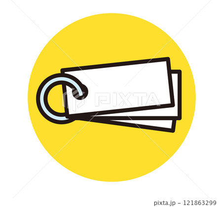 単語帳のアイコン。受験や勉強、暗記のイメージ素材。 121863299