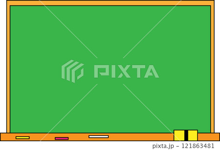 学校の黒板のイラスト 学校の黒板のイラスト 121863481