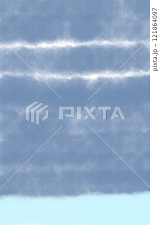 イラスト素材: 青背景の抽象画(水色の縞模様) イラスト素材: 青背景の抽象画(水色の縞模様) 121864097