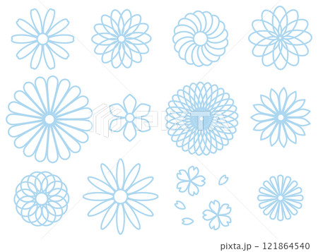 花の素材セット A-1 花の素材セット A-1 121864540