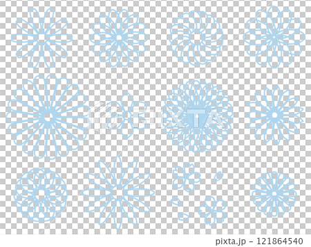 花の素材セット A-1 花の素材セット A-1 121864540
