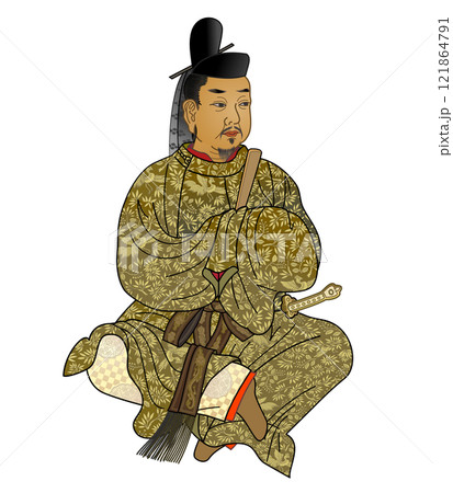 醍醐天皇のイラスト 121864791