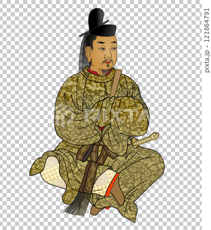 醍醐天皇のイラスト 121864791