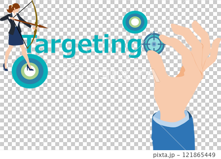 Business target illustration 121865449