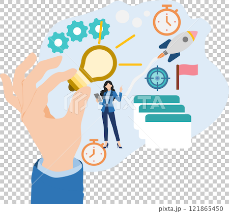 Illustration of business strategy 121865450