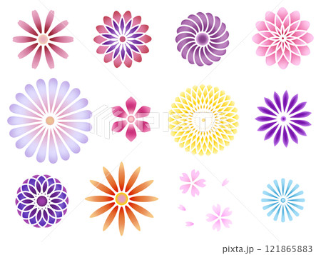 花のステンシルセット A-1 花のステンシルセット A-1 121865883
