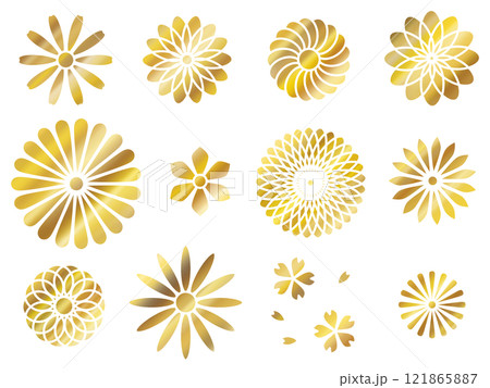 花のステンシルセット　C 121865887