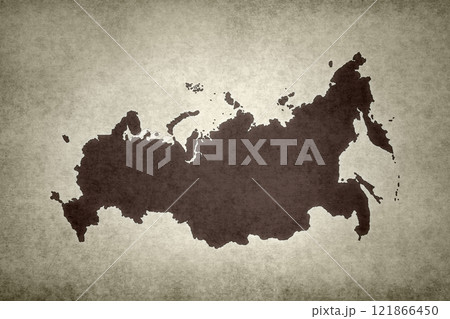 Map of Russia on an old paper Map of Russia on an old paper 121866450