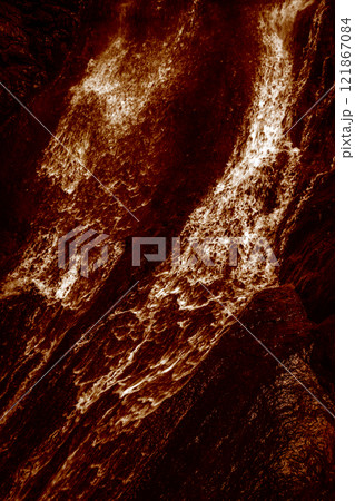 The hot lava flows The hot lava flows 121867084