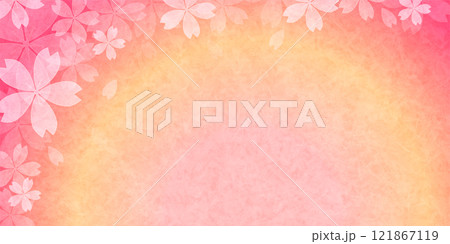 和柄　桜　春　背景 121867119