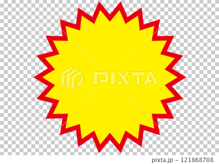 Surprise, jagged, frame, danger, attention, bargain, warning, zigzag, spikes, speech bubble, conspicuous, explosion 121868708