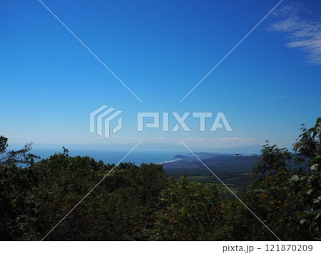 倶多楽湖展望台から見た太平洋 倶多楽湖展望台から見た太平洋 121870209