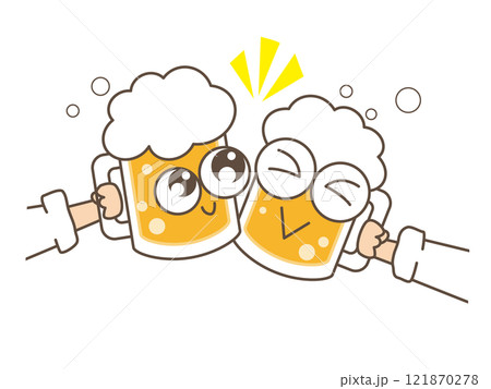 ビールで乾杯 ビールで乾杯 121870278