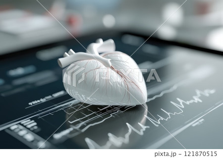 Heart banner: cardiogram symbol, medical theme, cardiac health, lifeline design, heartbeat graphic, healthcare focus, vital rhythm, awareness, wellness promotion, cardiovascular care. Heart banner: cardiogram symbol, medical theme, cardiac health, lifeline design, heartbeat graphic, healthcare focus, vital rhythm, awareness, wellness promotion, cardiovascular care. 121870515