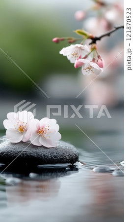 Vernal Equinox in Japan: seasonal observance, spring renewal, cultural festivity, floral bloom, traditional practices, equinox customs, daylight balance, Japanese heritage, nature reverence. 121870523