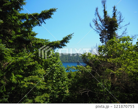 扇形展望台から見た倶多楽湖 121870755