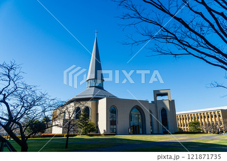 青空のチャペルイメージ 青山学院 青空のチャペルイメージ 青山学院 121871735