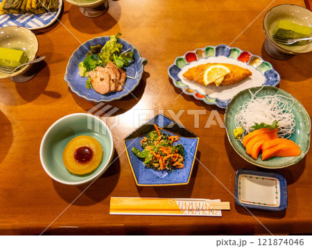 スキー宿の朝ごはん スキー宿の朝ごはん 121874046