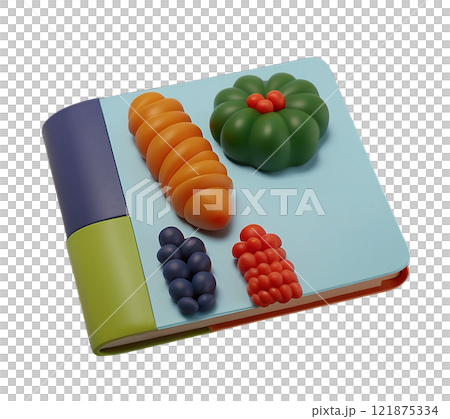 3D illustration of a book, pencil symbolizing business, finance, and success isolated on white background 121875334