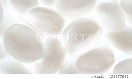 A pile of fresh pistachios, a healthy and delicious snack. 121877651