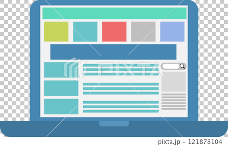 Laptop graphic illustration Laptop graphic illustration 121878104