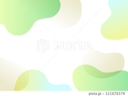 ウェーブする矩形のシンプルな背景デザイン 121878379