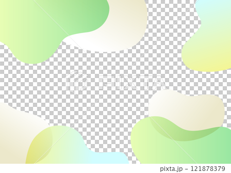 ウェーブする矩形のシンプルな背景デザイン 121878379