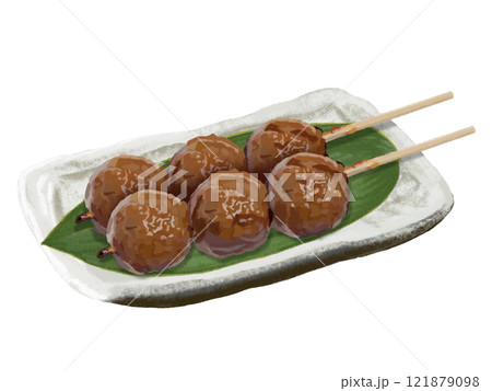 焼き鳥（つくね）皿付き 121879098