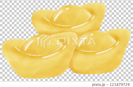 Chinese gold coins are a symbol of wealth, good luck and welcoming the Chinese New Year. 121879729