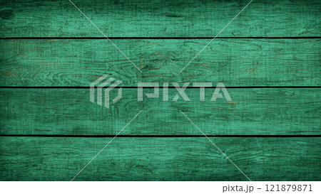 緑色のナチュラルな木目の背景 121879871