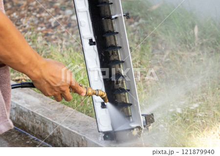 air conditioning cleaning service with water spray air conditioning cleaning service with water spray 121879940