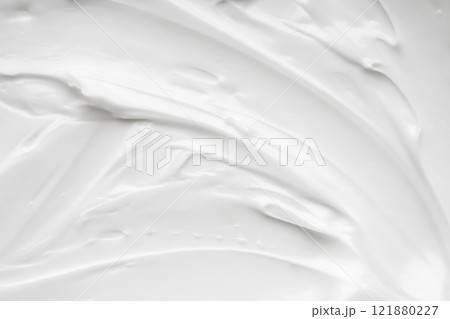 White lotion beauty skincare cream texture cosmetic product background 121880227