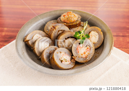 精進料理　射込みごぼう 121880418