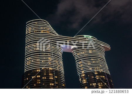 Skyline evening reflections 121880653