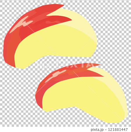Apple rabbit decorative cut vector material Apple rabbit decorative cut vector material 121881447