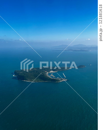 福岡県の相島 航空写真 福岡県の相島 航空写真 121881618